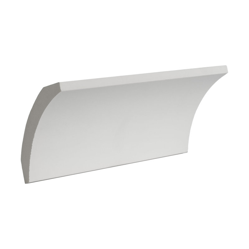 Primed Polyurethane Crown Moulding Sample, 6" Long