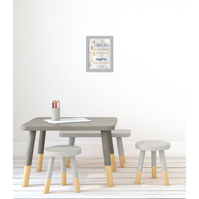 Impression sur papier pour enfants, H 14 po x l 10 po x P 0,6 po, Encadré plat argent