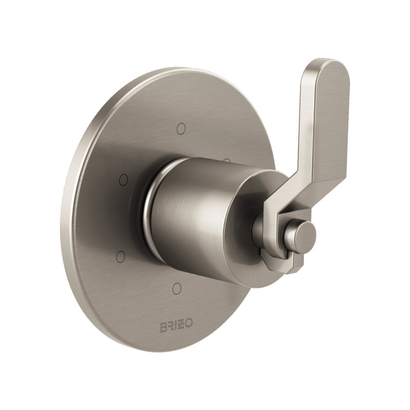 Litze® 3-Function Diverter Trim, Luxe Nickel, Industrial Lever