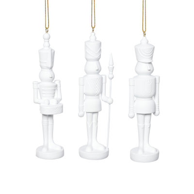 Patrice Soldier Holiday Ornaments, 6 Hanging Pieces (2 Sets of 3 Assorted)