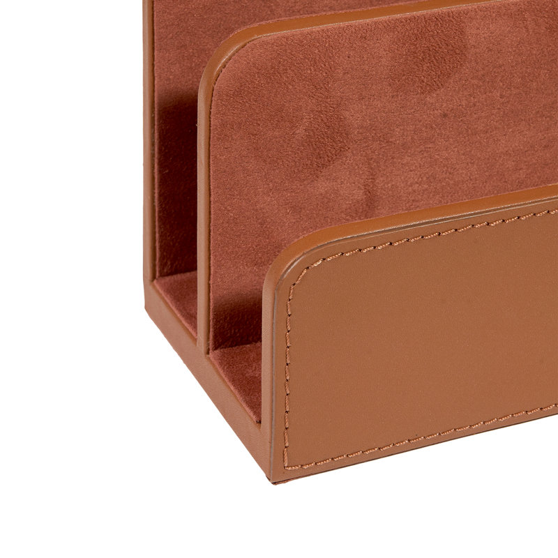 Hunter Letter Caddy Paper Organizer, Tan