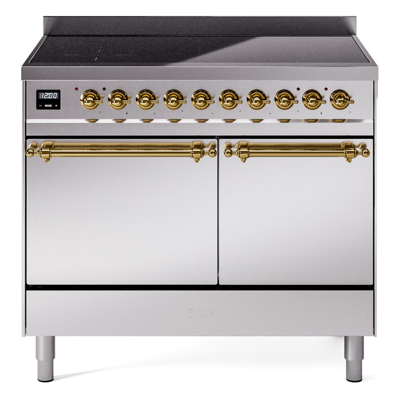 Cuisinière à induction 40 pouces avec 6 éléments à induction ILVE Nostalgie II Series (porte pleine)