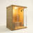 2-3 Person Wooden Steam Sauna Room, Hemlock Luxurious Indoor Sona House with 6 KW Harvia Heater, Wi-Fi Controller, Bluetooth Speaker, Wooden Bucket, Scoop, Reading Light, 220V