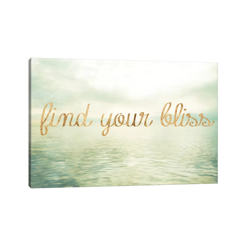 Water Bliss I by Sonja Quintero - Wrapped Canvas Print, 30.48 cm H x 45.72 cm W