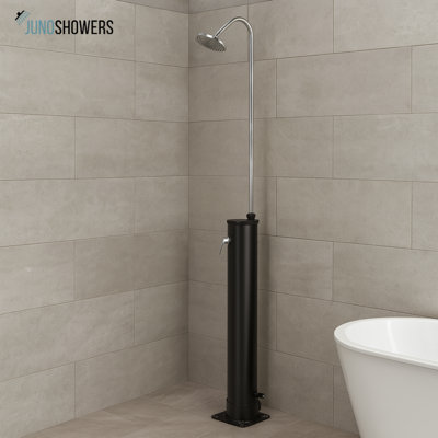 Contemporary polished bronze basin faucet with water-saving aerator and easy installation