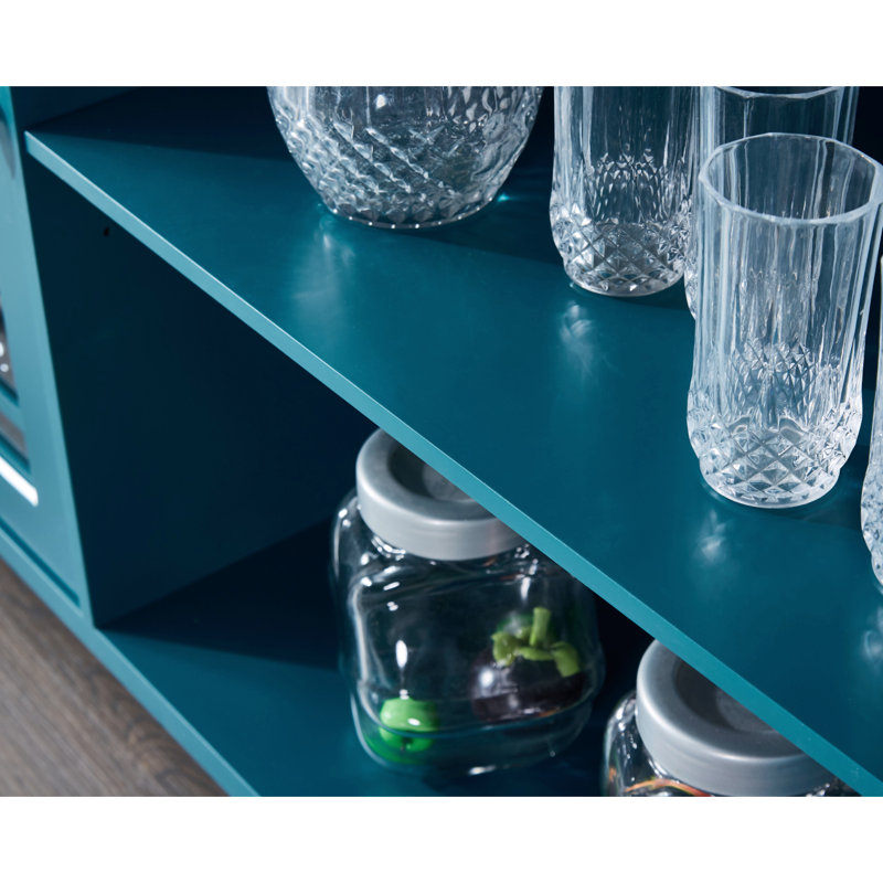 60" Sideboard Buffet With Storage Cabinet Function