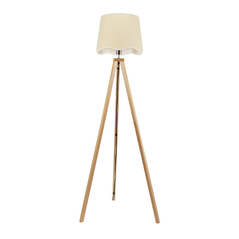 Hazen 153cm Tripod Floor Lamp, Natural, Natural/White, No