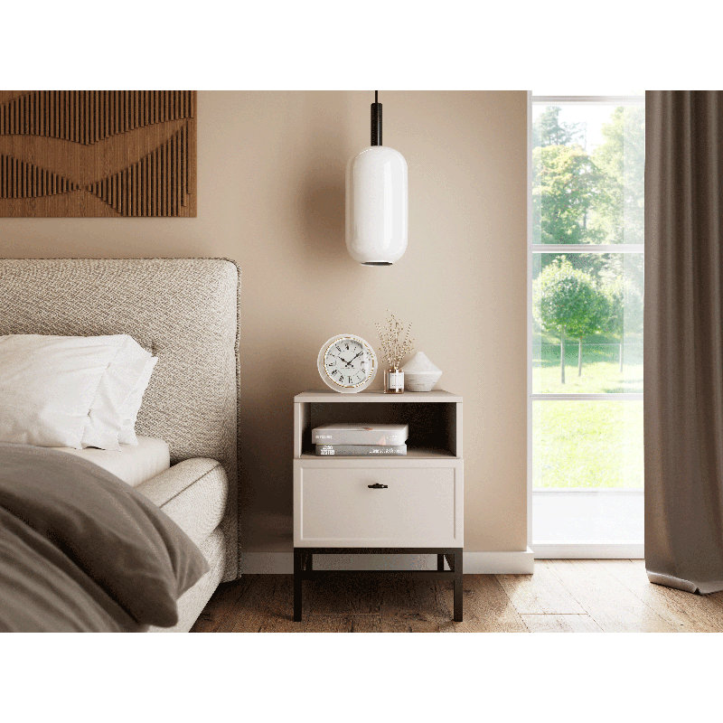 Bagga 45 cm W Bedside Table
