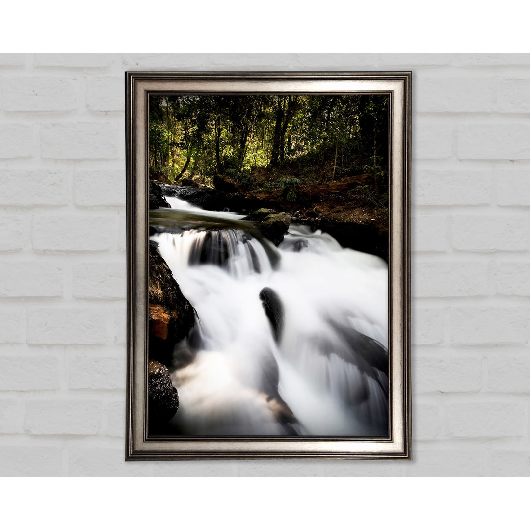 The Woodland Waterfall - Einzelner Bilderrahmen Kunstdrucke