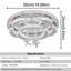 Akono 8 - Light Crystal LED Chandelier-463333676