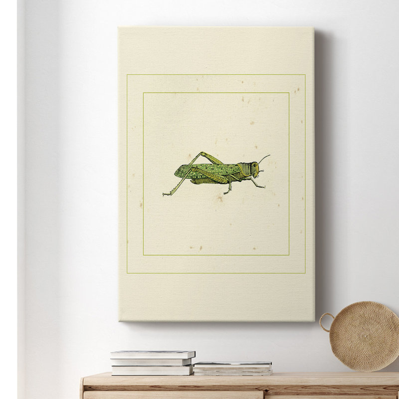 Green Hopper - peinture sur toile tendue, H 60 po x l 40 po x P 1,5 po