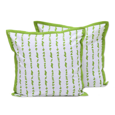 Striped Cotton Reversible Pillow Cover