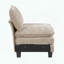 Fauteuil sans accoudoirs - Chenille taupe - Coussins réversibles - Housses amovibles-1178856477