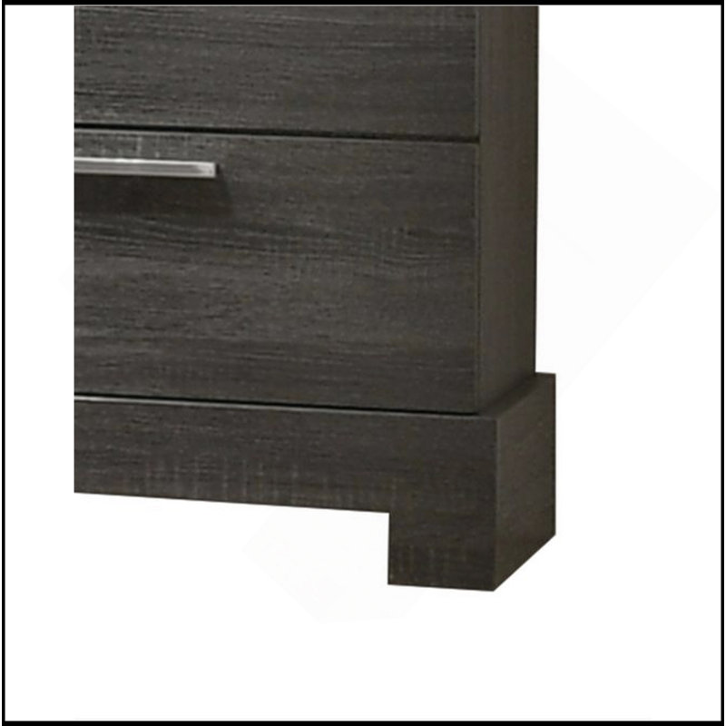 Gray Oak Finish Nightstand