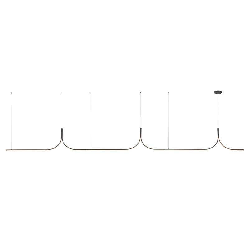Thread Linear Pendant, 3 Lights, 137.63" H x 177.25" W x 1.25" D