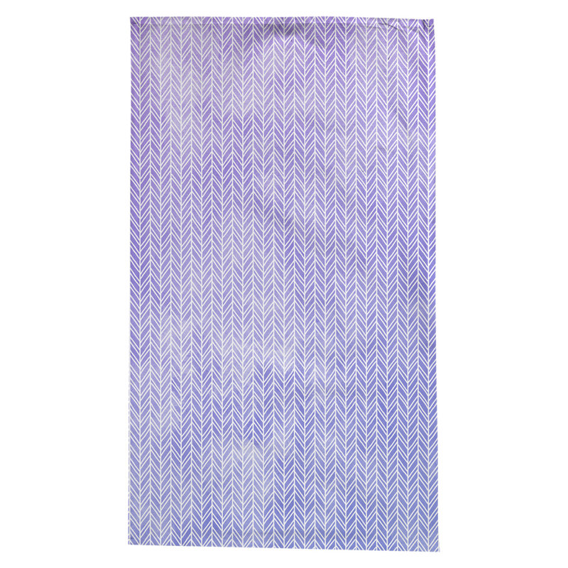 Nappe à motif chevrons Leffel, Bleu / mauve