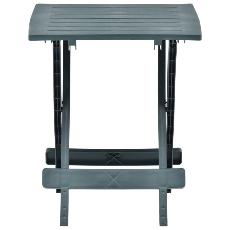 Penny Foldable Plastic Coffee Table, Green