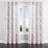 Floral Room Darkening Curtains - Purple Dream Petals Grommet Curtain - 1 Panel-2045309228-2045309225