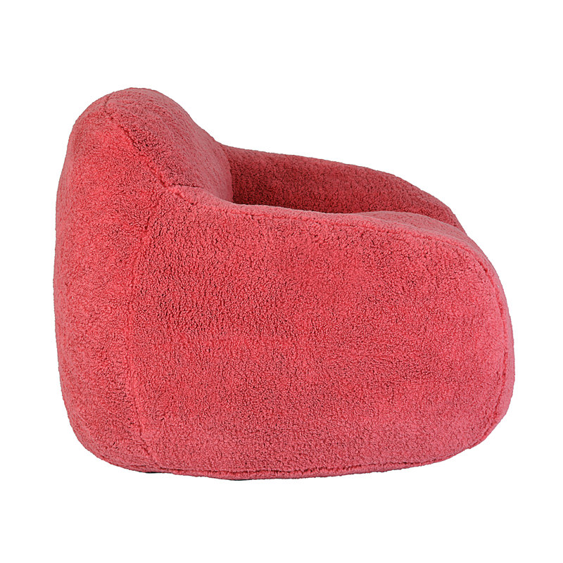 Fauteuil à billes, Ourson rose rouge