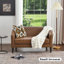 Petite causeuse rembourrée en similicuir Oscar-510454446