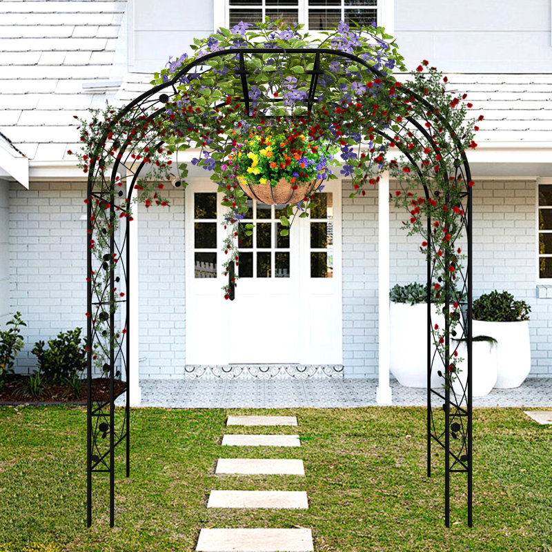 Tonnelle de jardin 98,5 po H, Noir