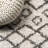 Algaida Moroccan Diamond Shag Beige/Dark Gray Rug-1917606924