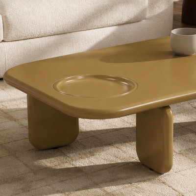 Joane Yellowish Brown High Gloss Coffee Table