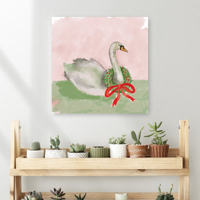 «The Swan's Gift», art mural automne contemporain abstrait rustique