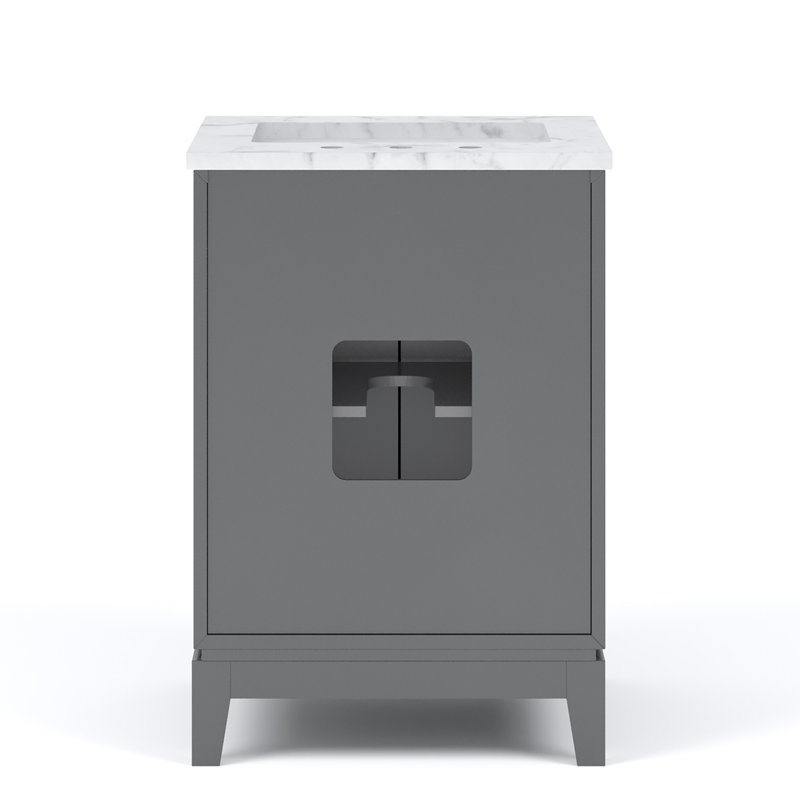 24" Single Bathroom Vanity Set, Cashmere Gray