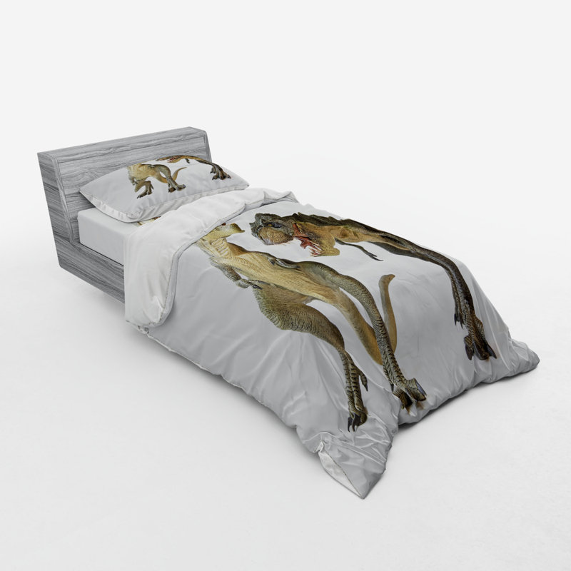 Ensemble de housse de couette dinosaur, Housse de couette simple TG + 2 articles suppléme