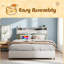 Queen Bed Frame With Ergonomic Headboard, Platform Bed Frame Queen Size With Outlets & Charger, Metal Bed Frame Queen Size With Storage Shelf, Noise-Free, No Box Spring Needed-713267713