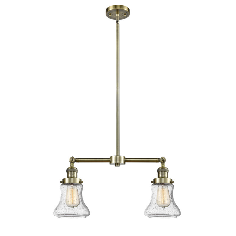 Edda 2 - Light Kitchen Island Pendant, Seedy, No Bulb Included, Antique Brass