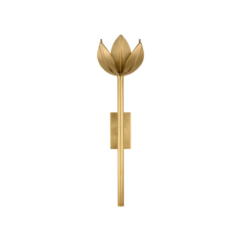 Julie Neill Alberto Medium Sconce, Antique-Burnished Brass