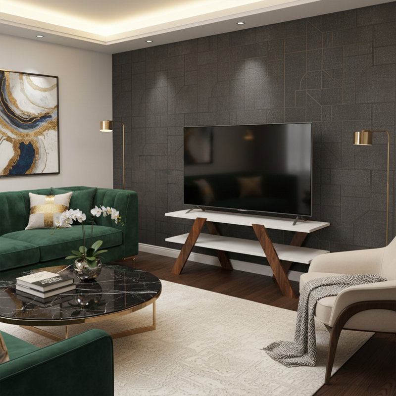Vail Modern Two-Tier TV Stand - Console Table