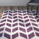 Deedie Hand Tufted Wool Chevron Rug