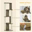 Tour pour arbre à chat 65 po crème blanc, centre d'activité féline à plusieurs niveaux avec poteaux à griffer en sisal et perchoirs rembourrés moelleux, meubles d'escalade stables pour chats d'intérieur de moins de 10 lb