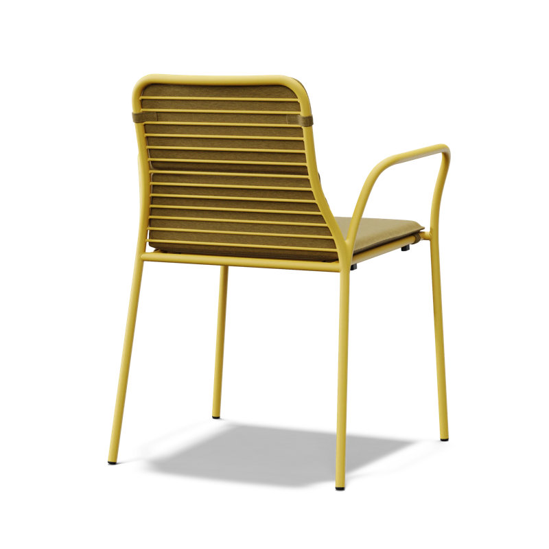 XY Outdoor Dining Chair, Yellow