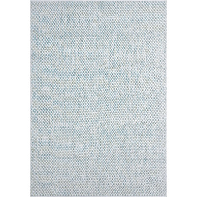 Tapis bleu recyclé tissé à la main Global