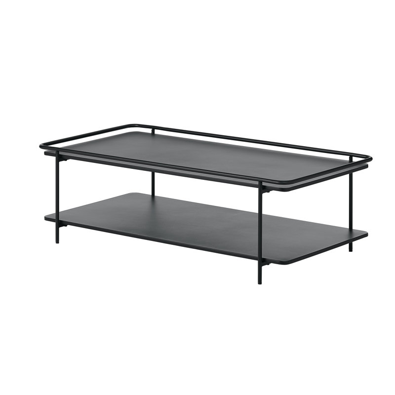 Teige Coffee Table with Storage, Black