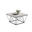 Ensemble de tables 3 pièces de style contemporain à finition blanche 1 table basse 2 tables de bout 2 pièces