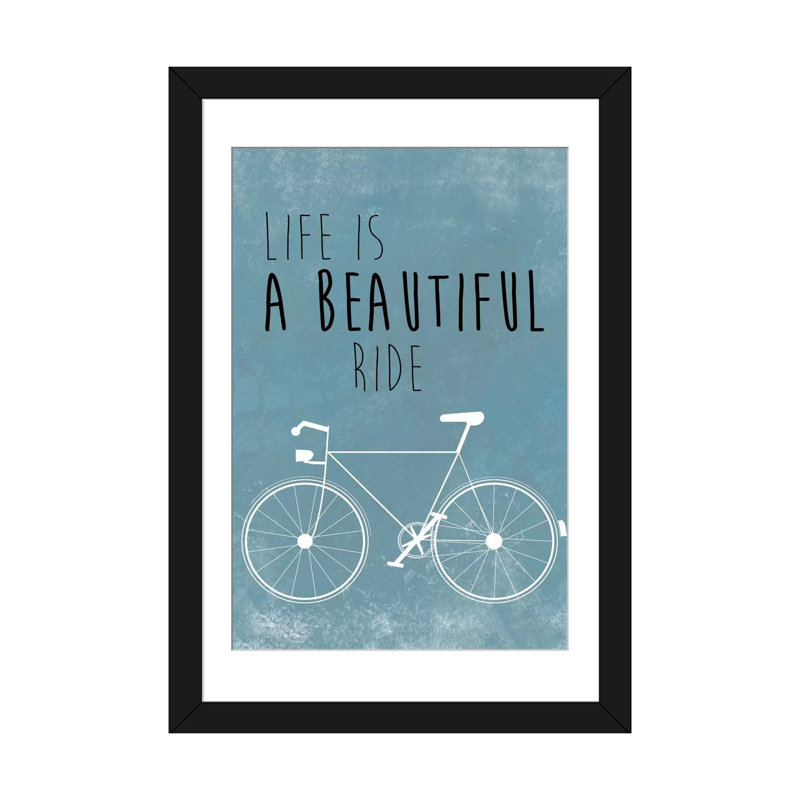 «A Beautiful Ride», impression sur toile, H 32 po x l 24 po x P 1 po, Papier d'art encadré noir, Blanc