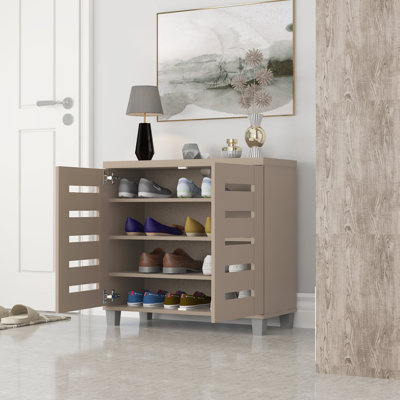 Millan 12 Pair Shoe Storage Cabinet