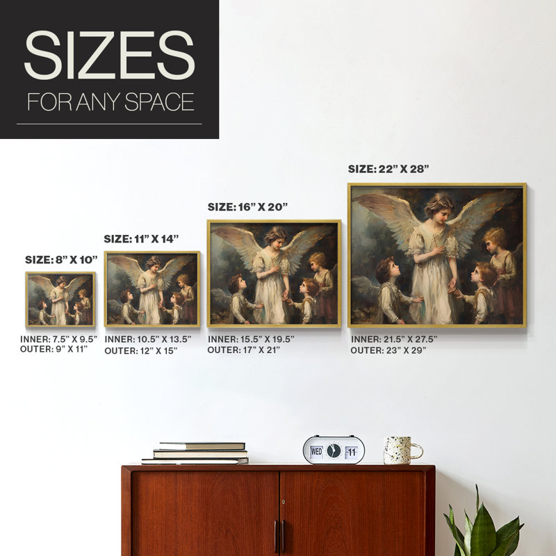 Angels From Above-CXI -Framed Print - Restickable, 8" H x 10" W