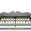 Full Size Upholstered Daybed, Sherpa Fabric Sofabed With Cloud-Shaped Backrest, No Box-Spring Needed, White-1955096067
