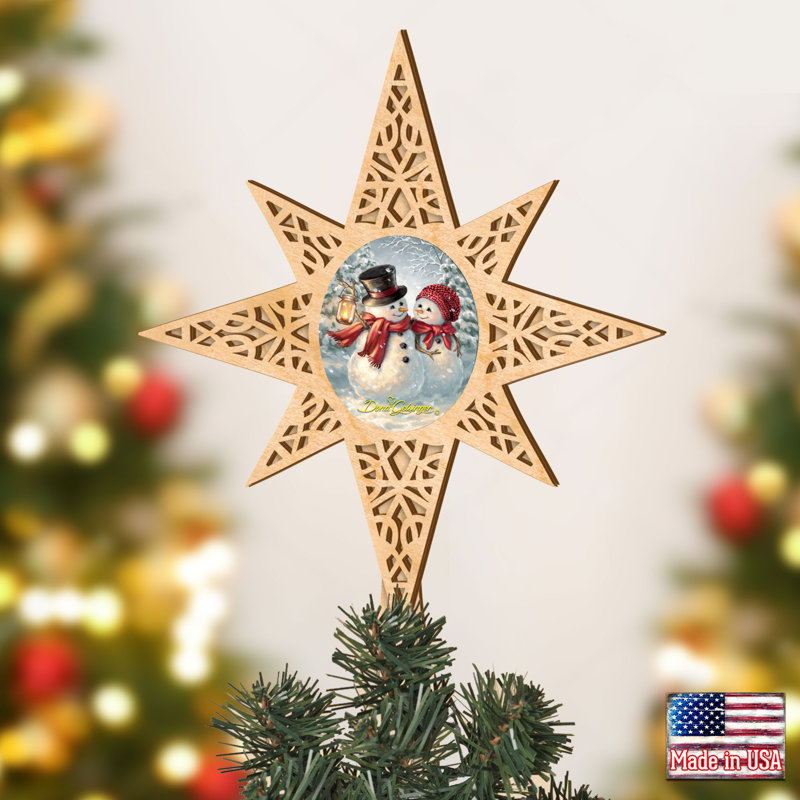 16.5 " Snowflake Shatterproof Tree Topper
