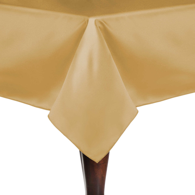 Ultimate Textile Rectangular Tablecloth, 108" x 60", 3, Wheat