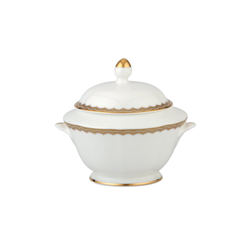 Antique Gold Sugar Bowl