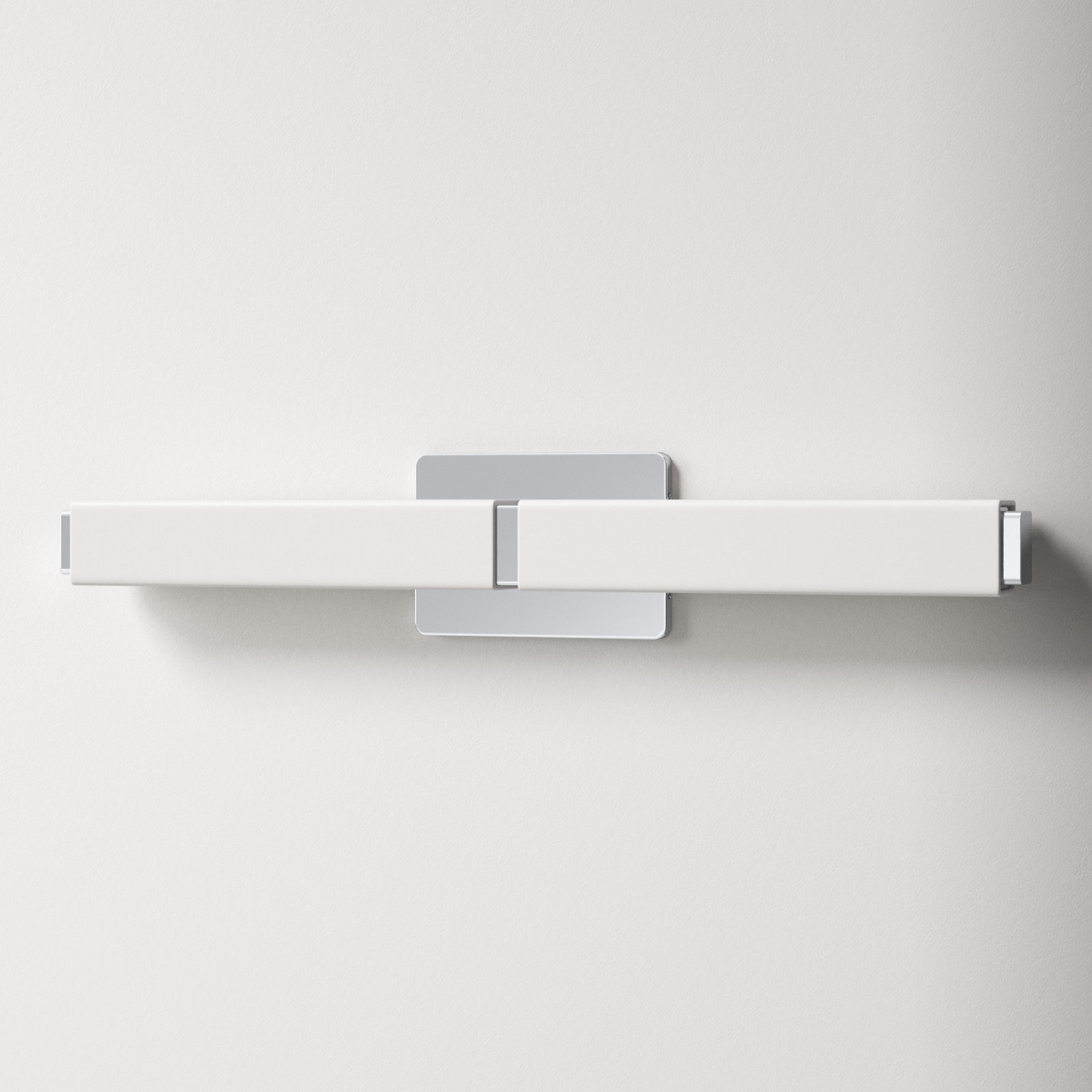 Erby Single Light Glass Dimmable LED Flush Mounted Sconce, Brushed Nickel, 3000K, 5" H x 27" W x 3" D