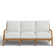 Haley Teak Outdoor Lattice Back Sofa
