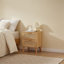 Sumayah 2 Natural Rattan Bedside Tables